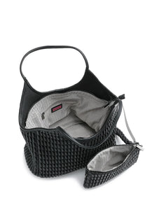 Isla tote - jet black vegan leather