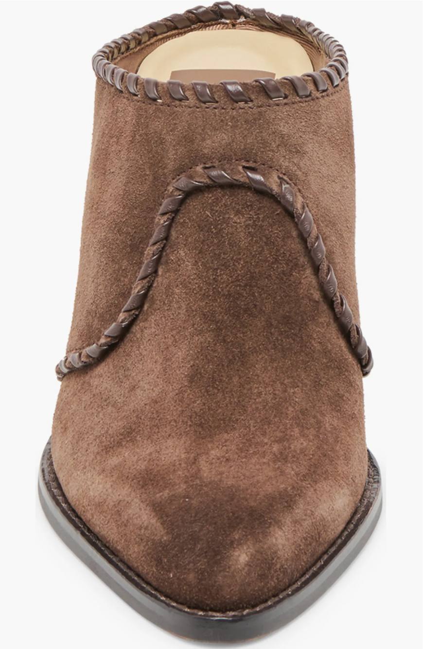 Jolyn mules - dark brown suede