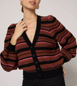 Bethany cardigan - black multi