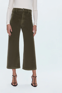 Penny crop high rise wide leg pant - sequoia