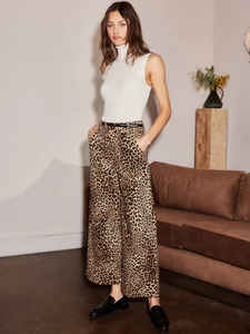 Rylee Cropped Pants - leopard