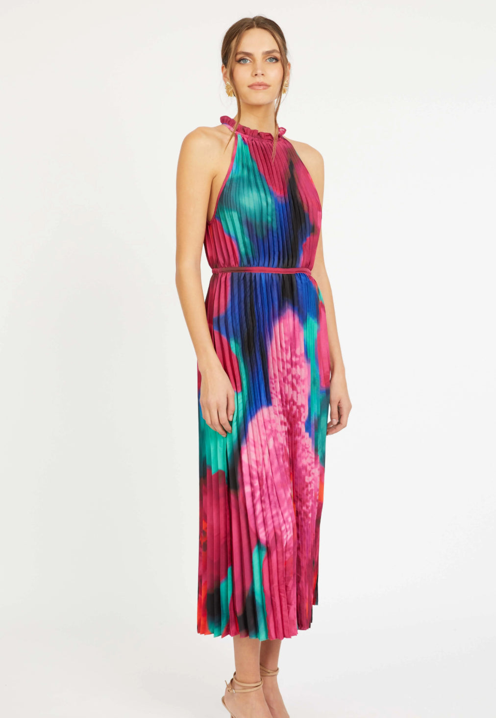 Jayce dress - blur iris bloom
