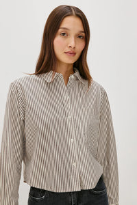 Ramy shirt - noir stripe