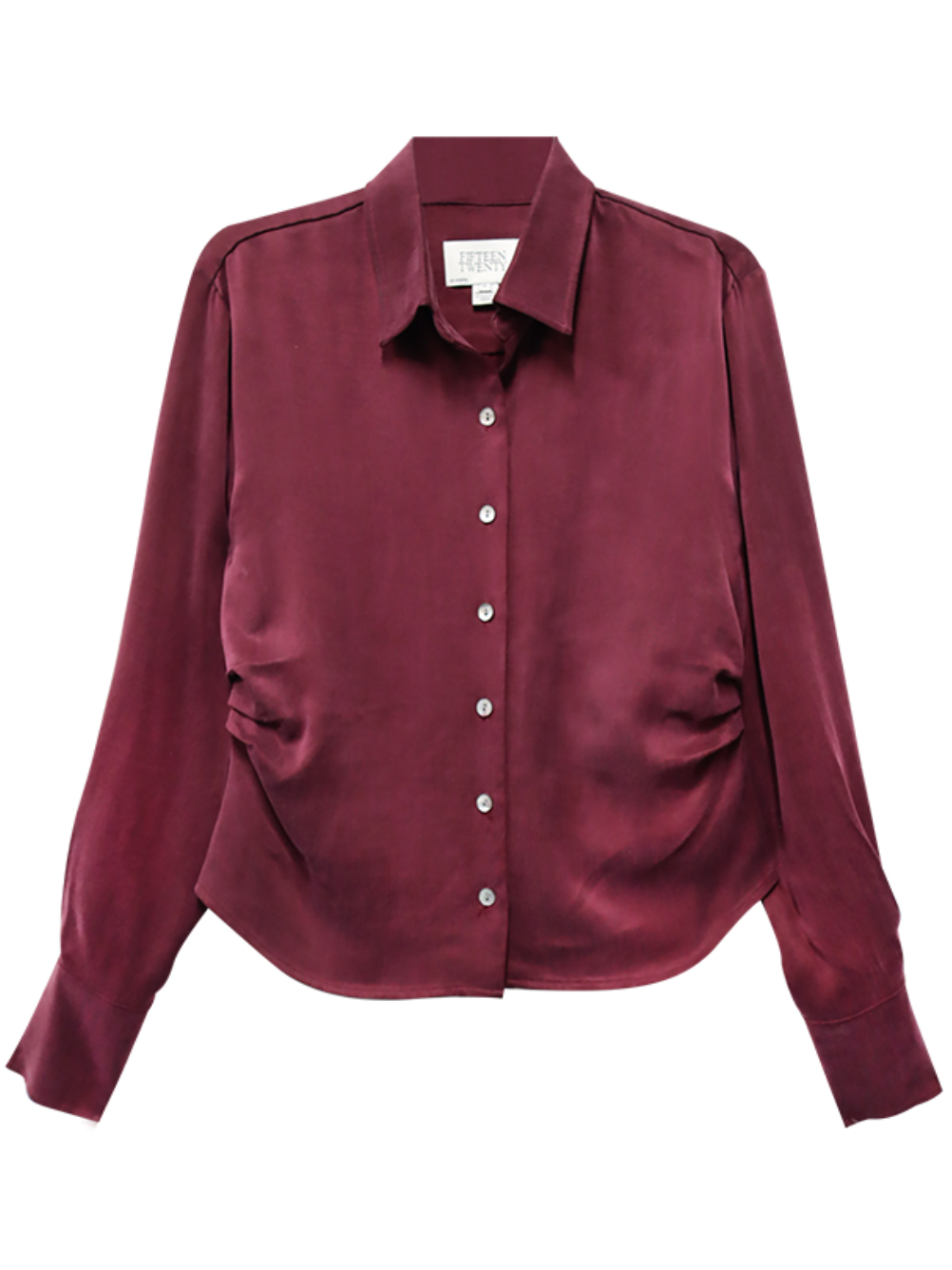 Tawnie Side Pleat Shirt - wine