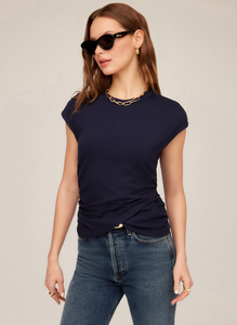 Brooke Crossover Top - navy