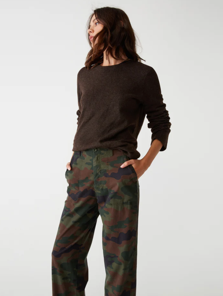 Maxine twill camo convertible pant - olive combo