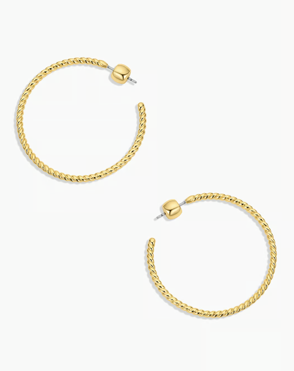 Crew large hoops - gold