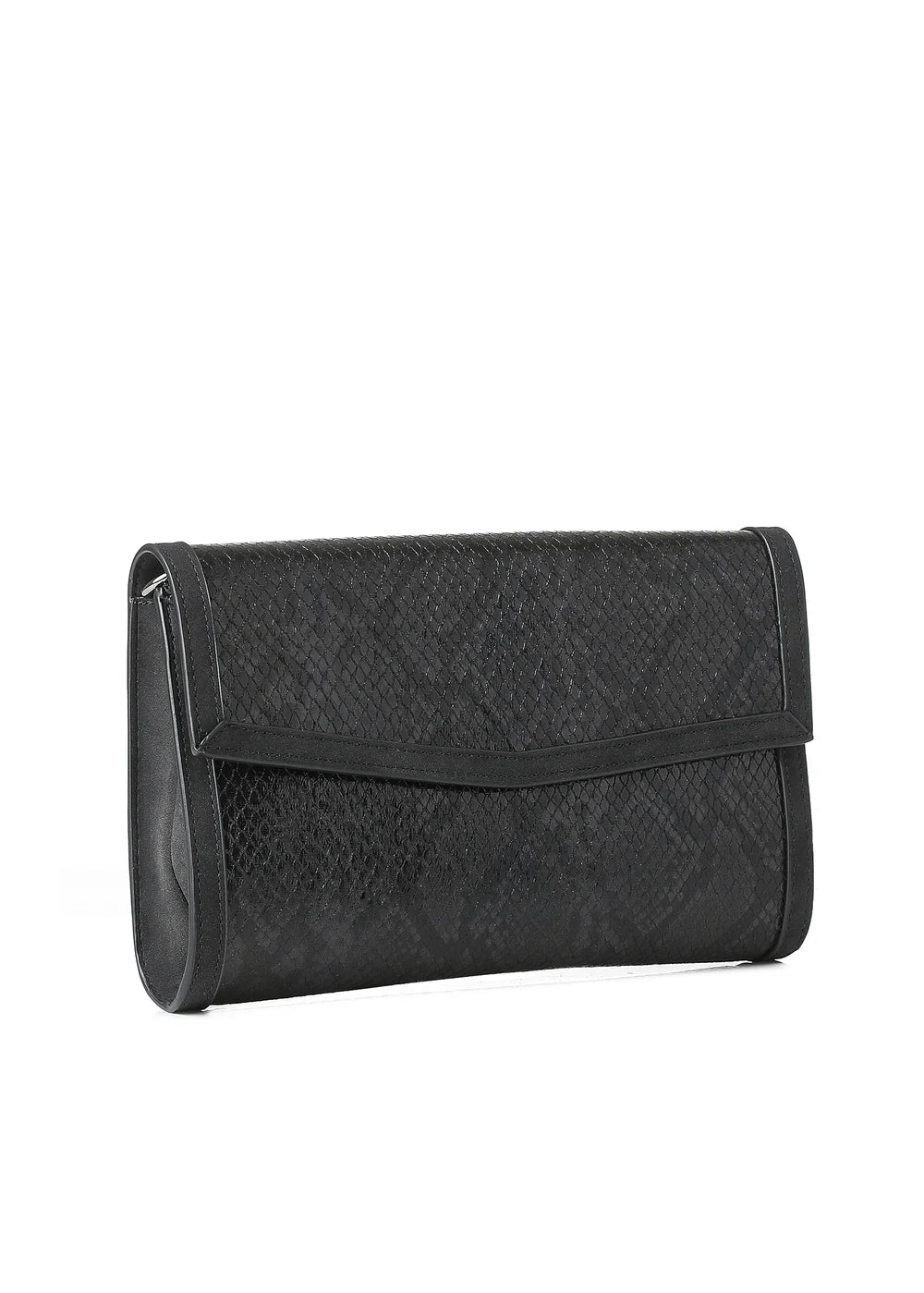 Beth clutch - black python