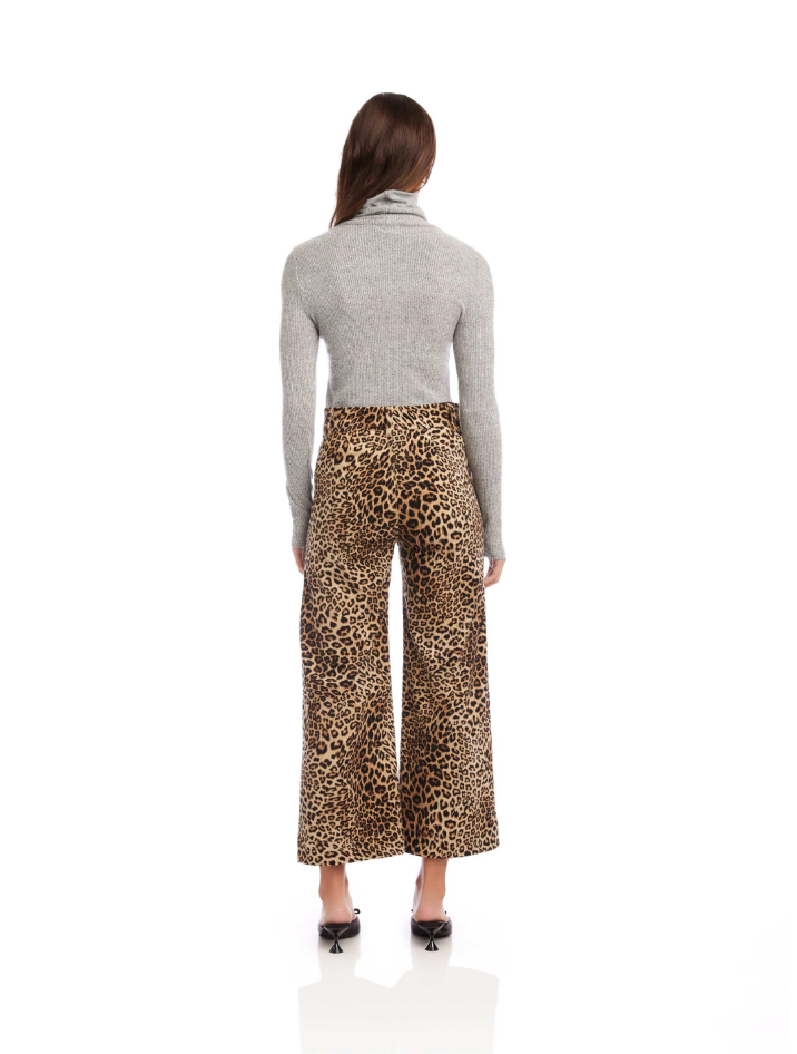 Rylee Cropped Pants - leopard
