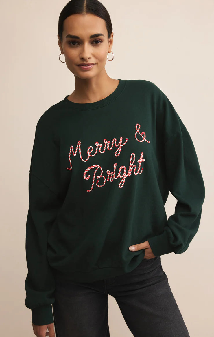 Bright Sunday Sweatshirt - garland green