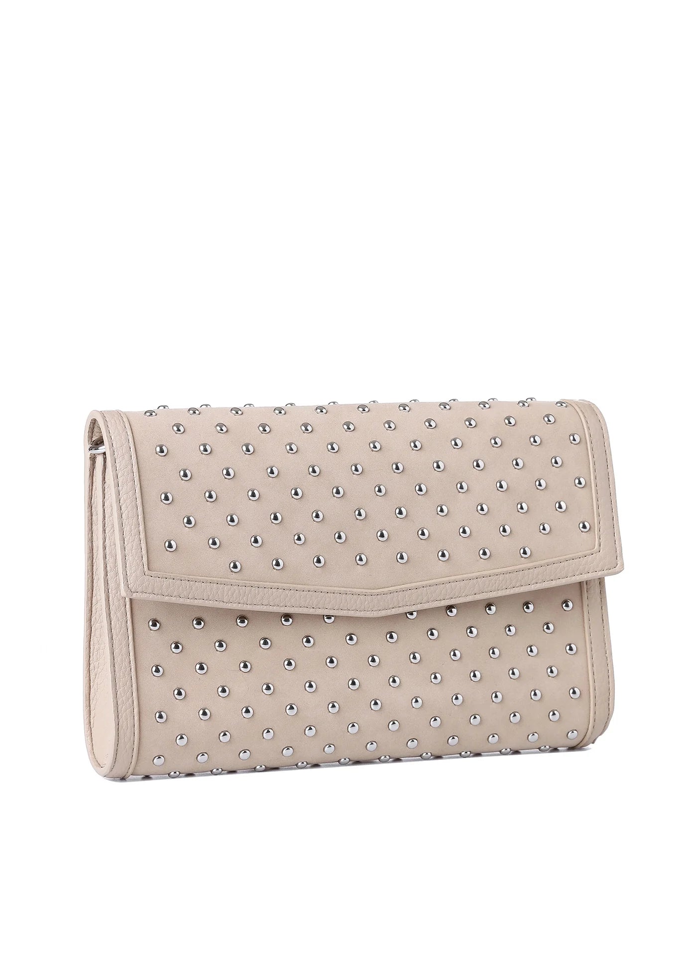 Beth clutch - wheat suede