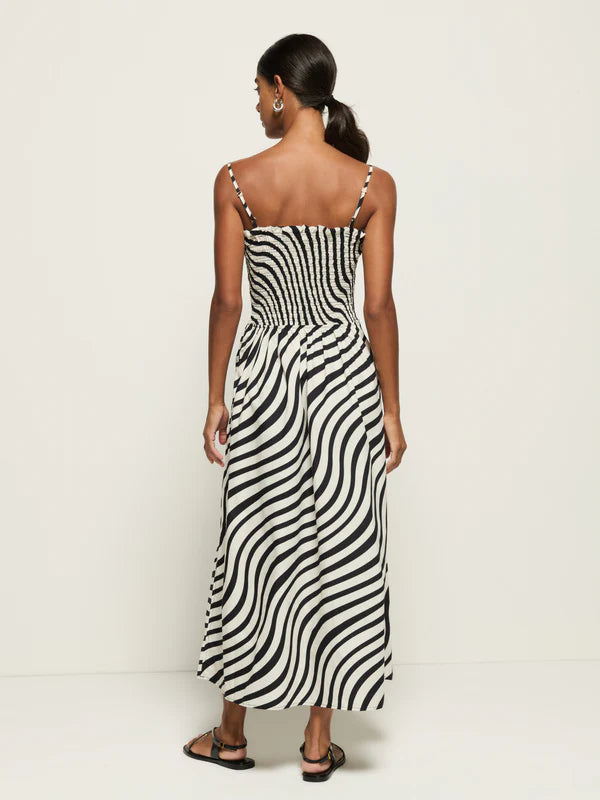 Sibelle Smocked Dress - swirl print