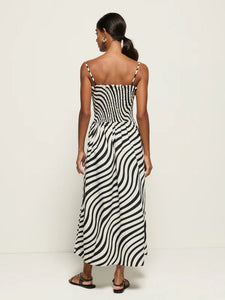 Sibelle Smocked Dress - swirl print