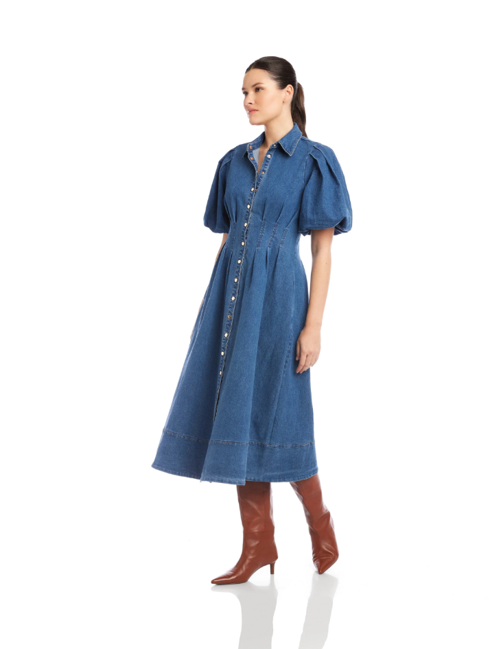 Esme Midi Dress - denim