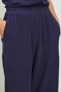Leon crop pant - admiral blue