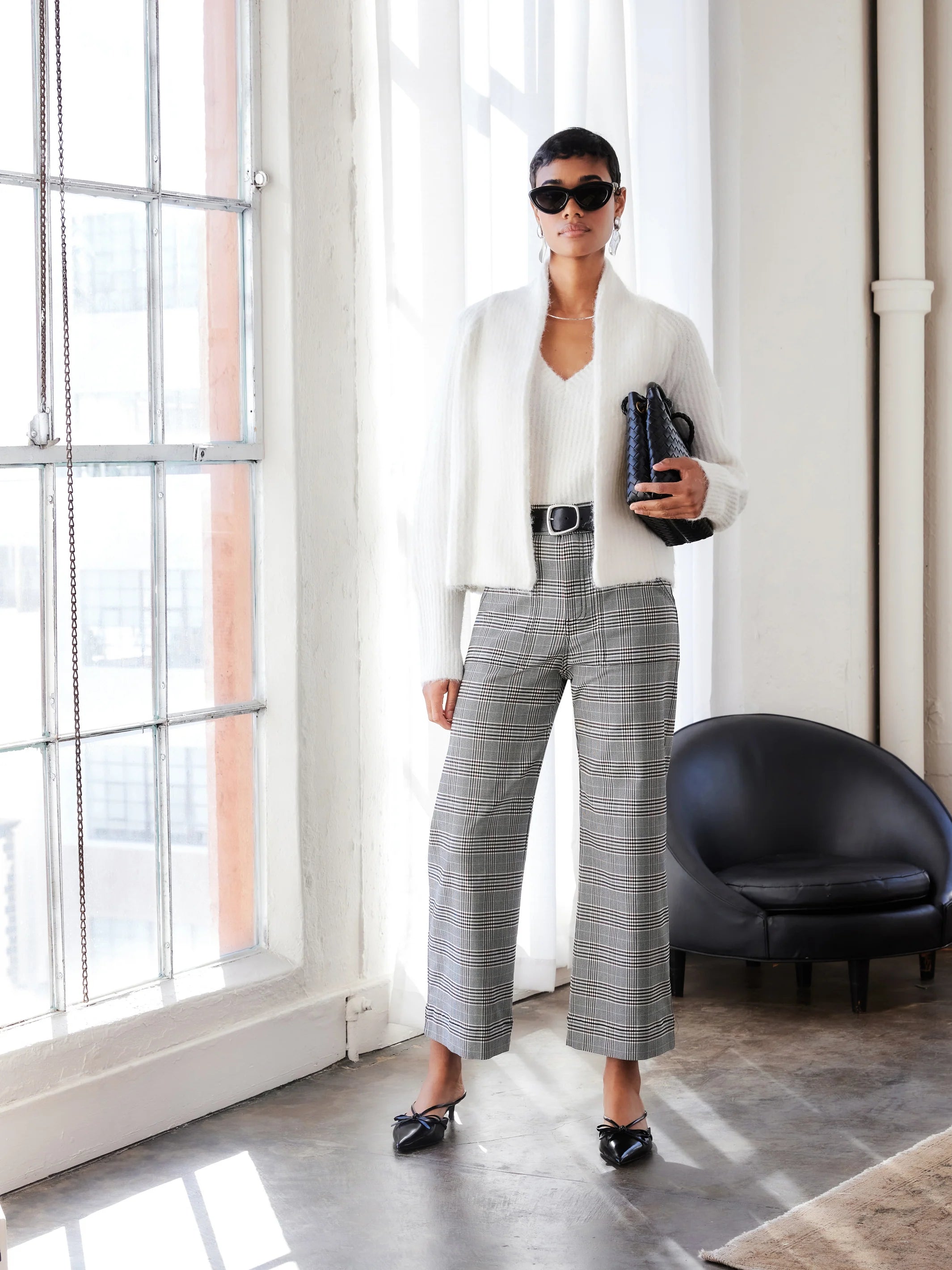 Rylee crop pants - plaid