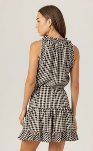 Gingham blisse dress - black gingham