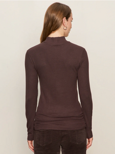 Long sleeve mock essential top - semi sweet