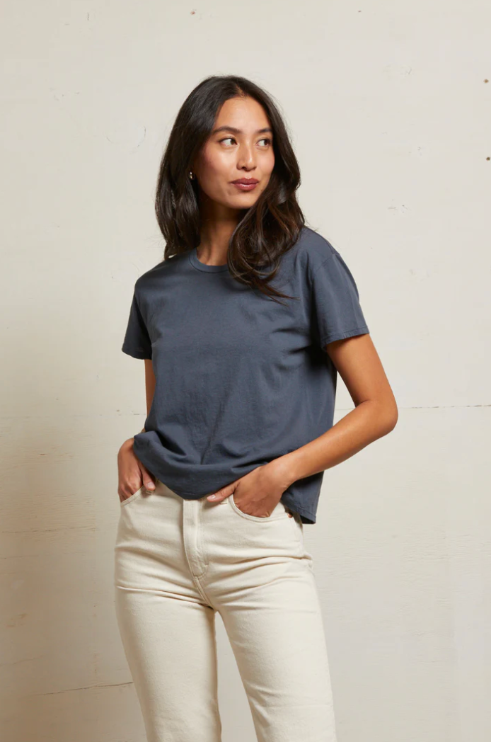 Harley cotton boxy crew tee - night