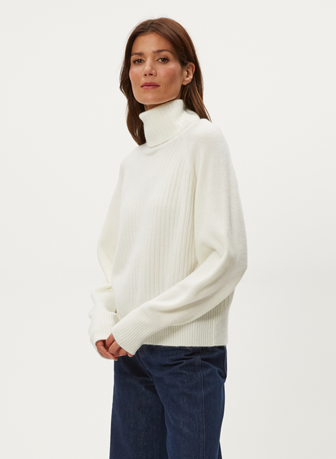 Storm turtleneck sweater - ivory