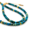 Lake Blue Jasper + Gold Necklace