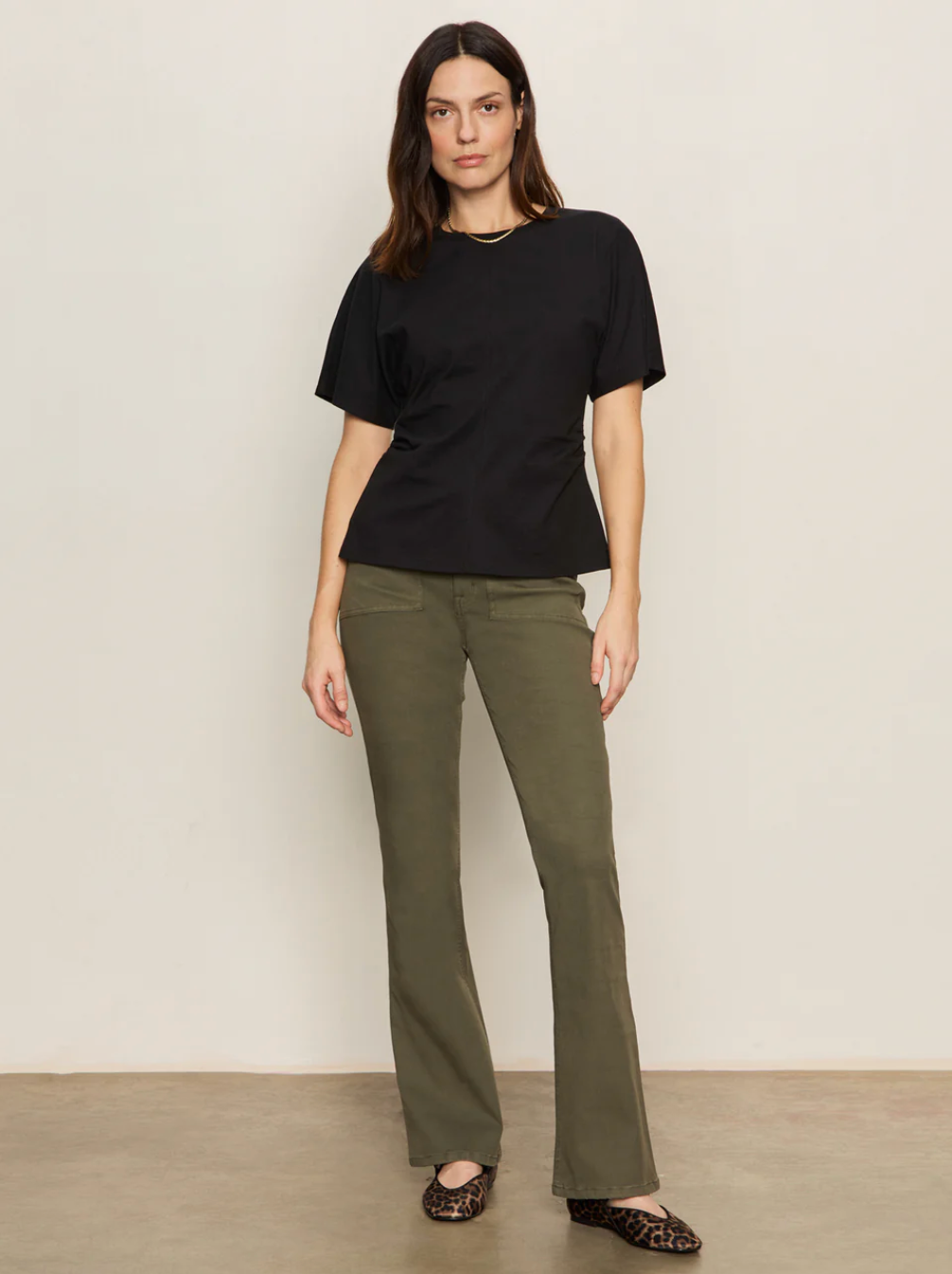 Sculpted brook bootcut pants - kalamata