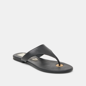 Kittle leather sandals - black