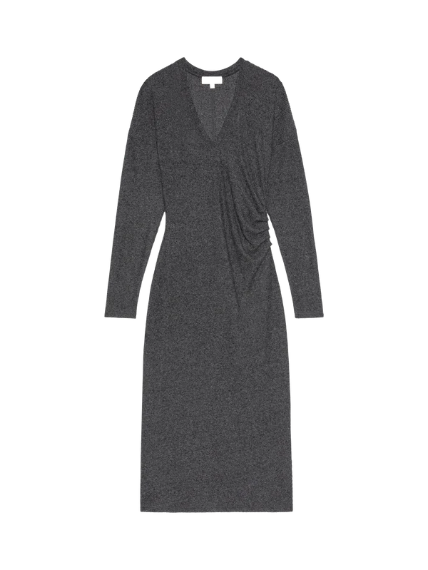 Sandrine midi dress - heather charcoal