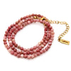 Short Rhodochrosite Stone Necklace - N9-200RC