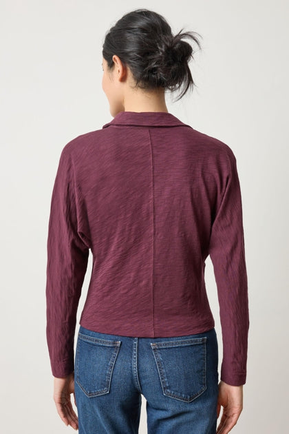 Side pleat button down (PA3129) - merlot