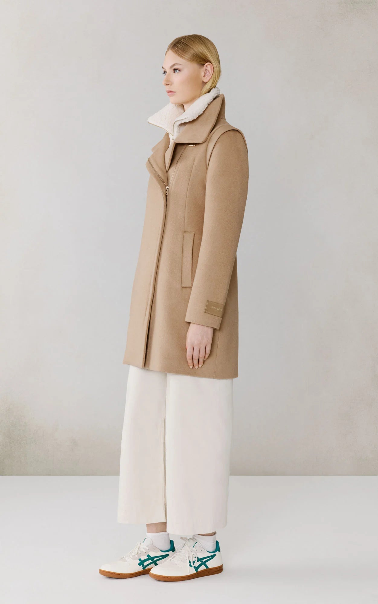 Kiana wool coat - teak