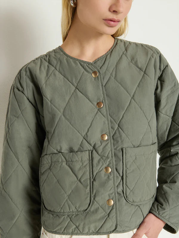 Aspen Quilted Jacket - castor grey