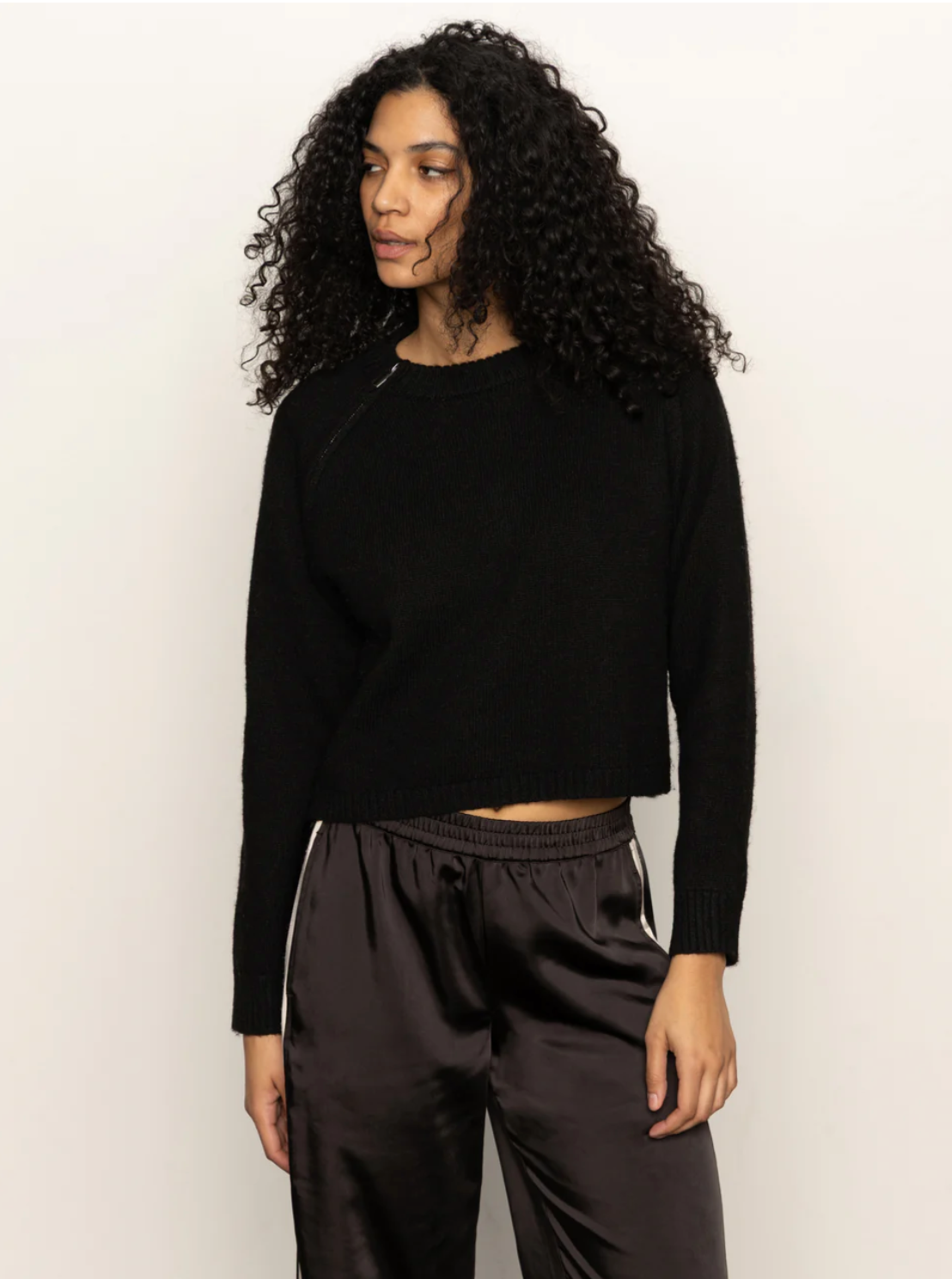 Zip it sweater - black