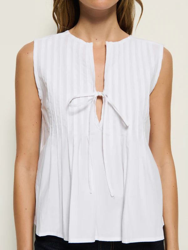 Ali Tie Front Top - lavender