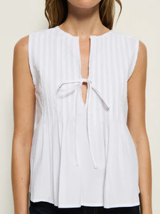 Ali Tie Front Top - lavender