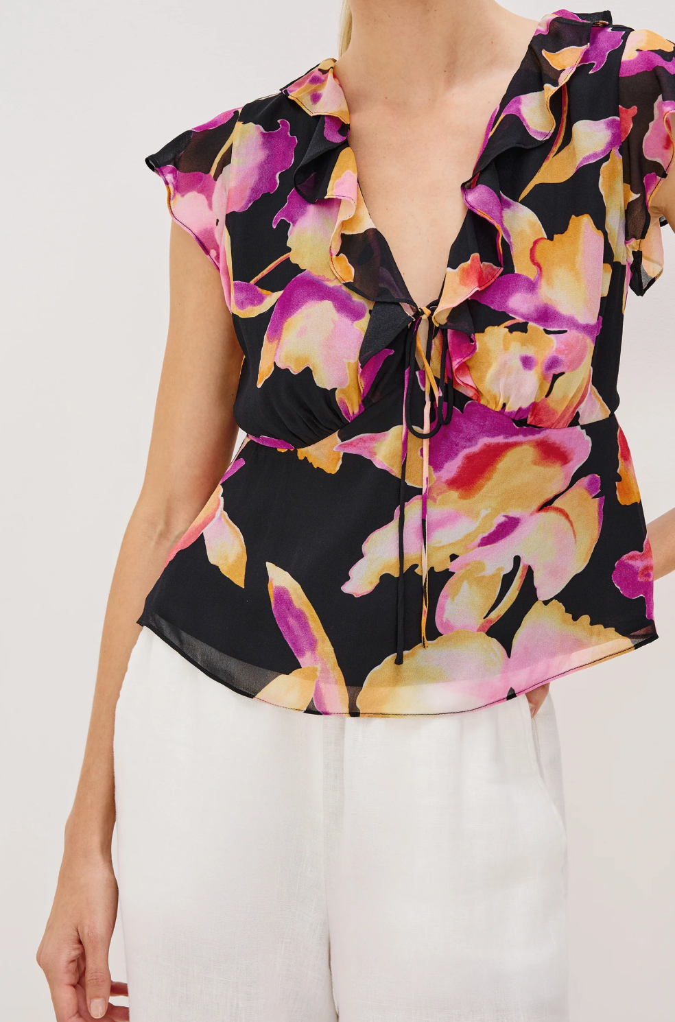 Carmine top - dusk orchid