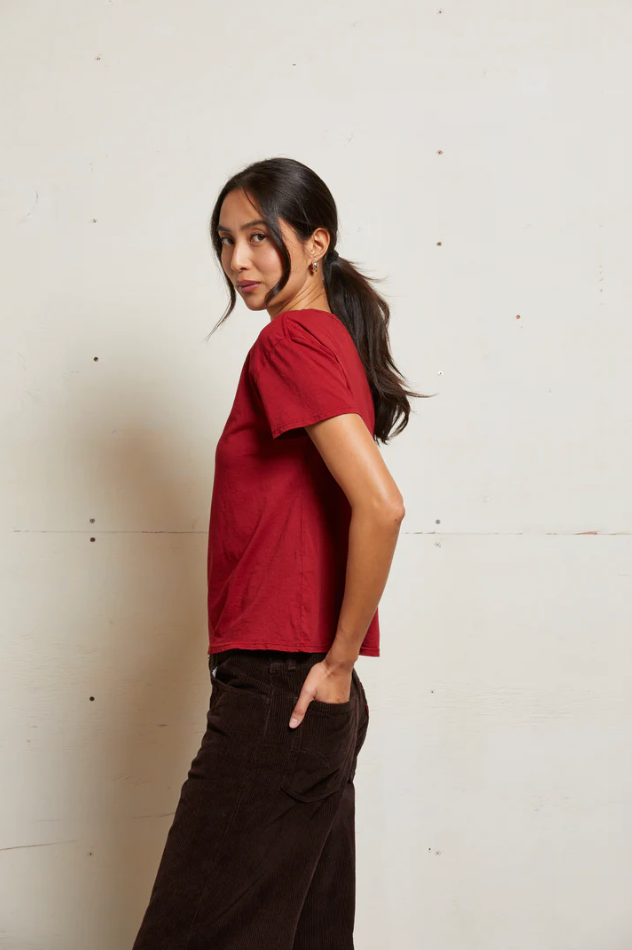 Harley boxy crew tee - maple