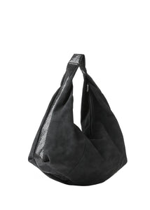 Loren hobo - black suede python