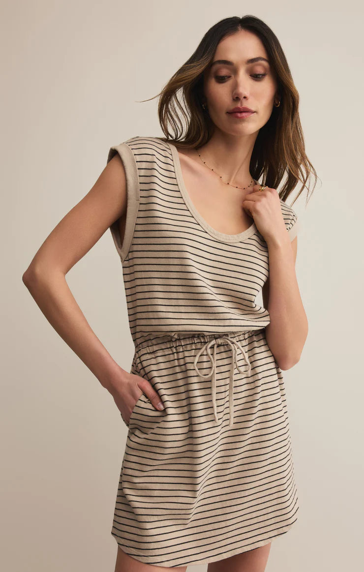 Dayshift Striped Mini Dress - retreat