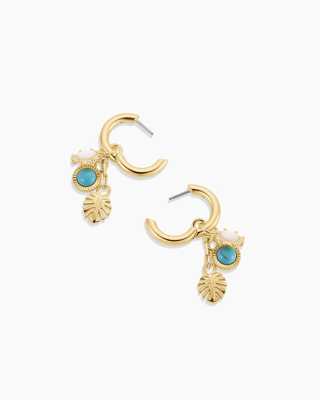 Beach cluster hoops - gold