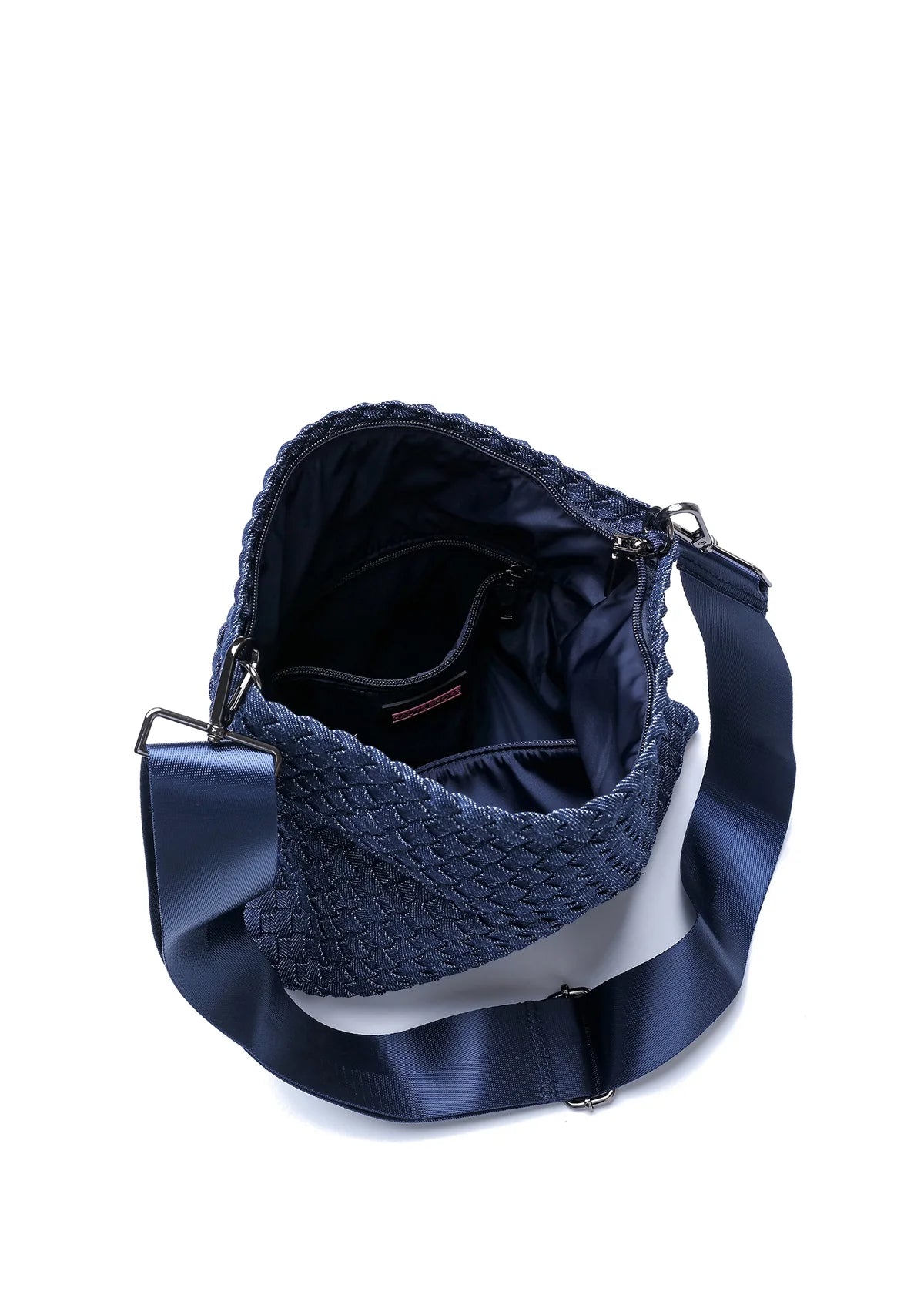 Val convertible woven crossbody - indigo