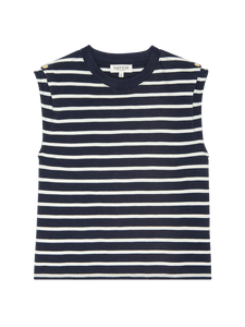 Marina Muscle Tee - playa stripe