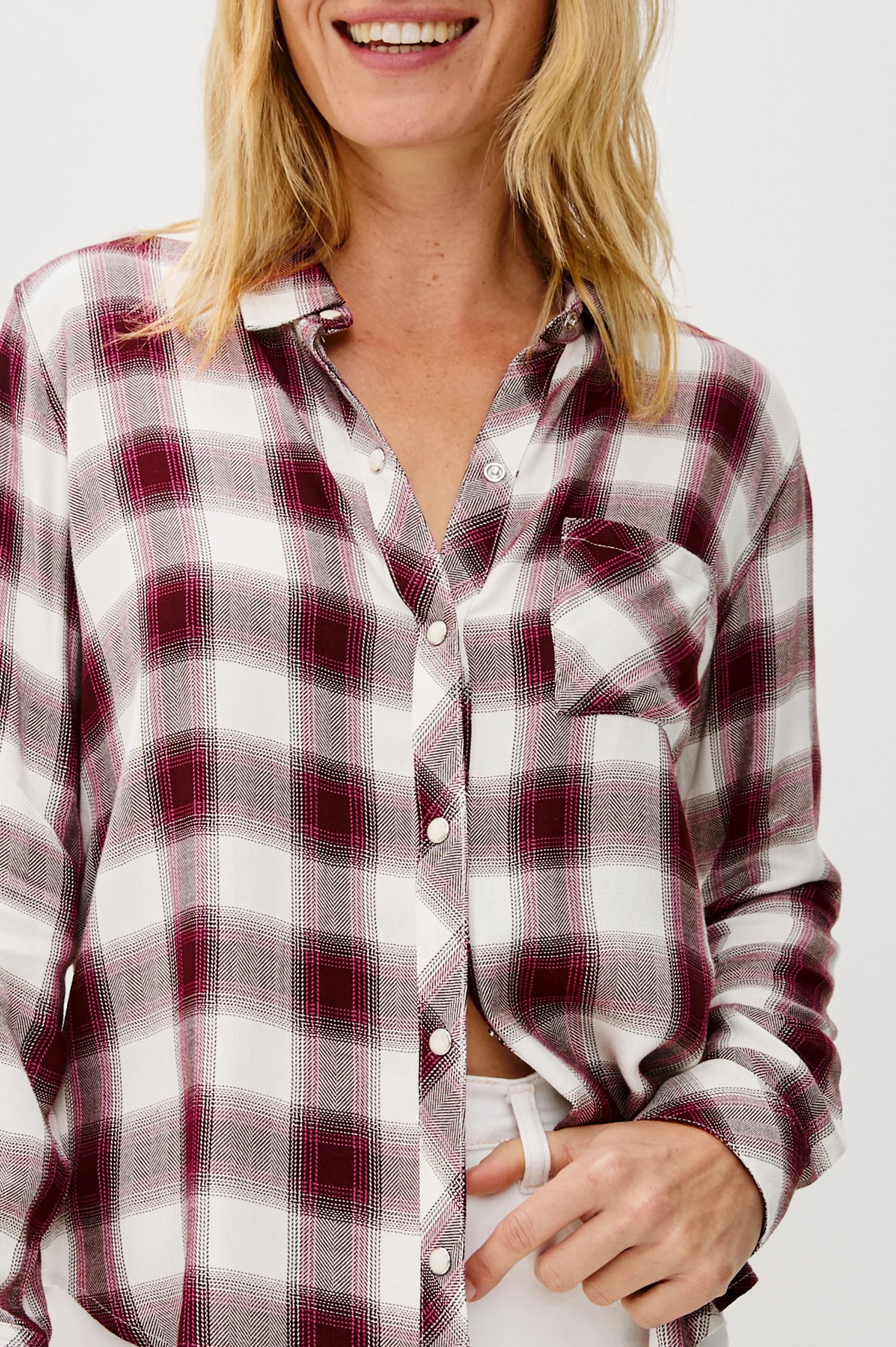 Hunter shirt - rasberry wine