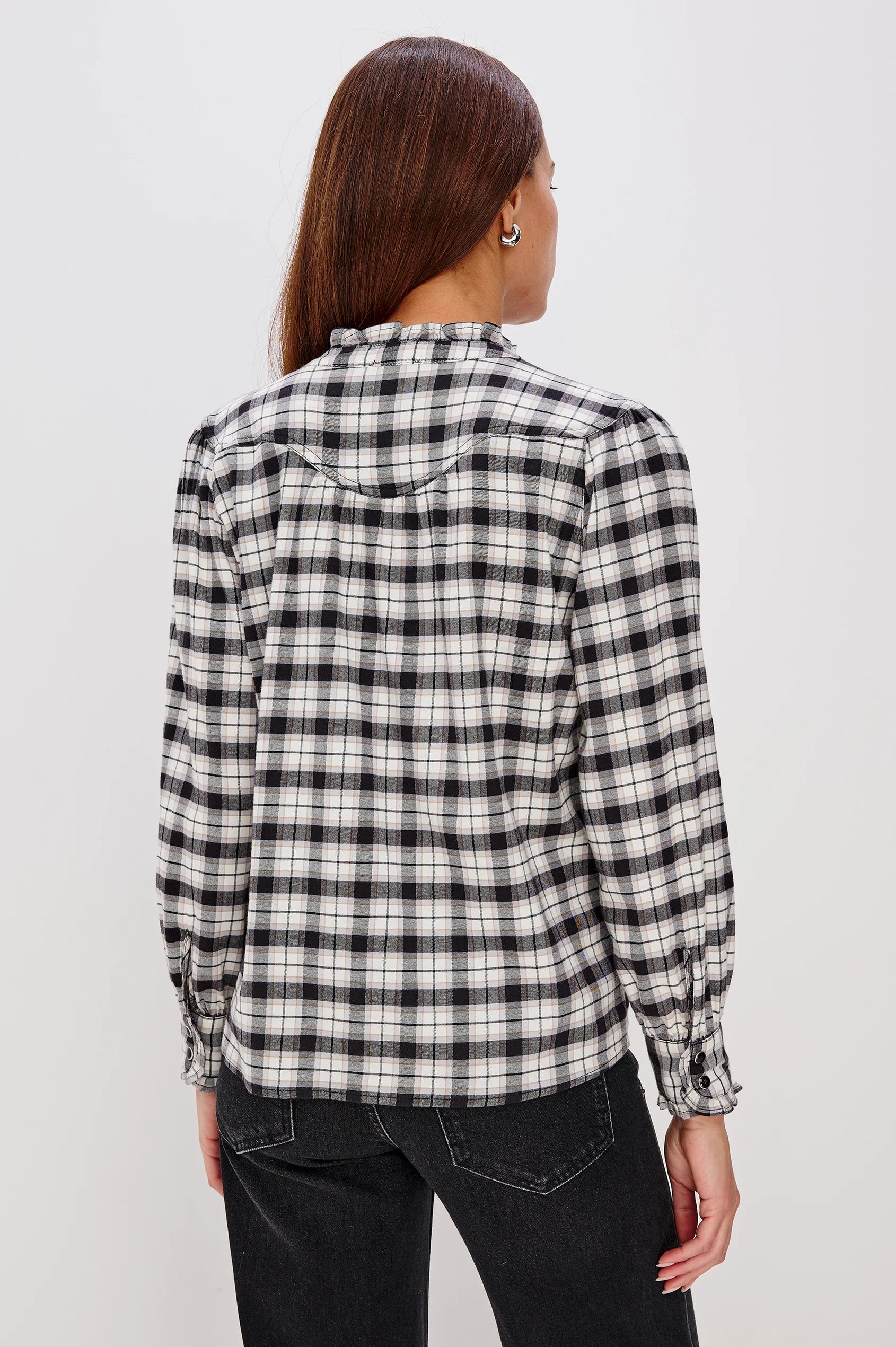 Alanna shirt - ivory smoke onyx