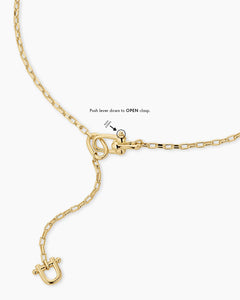 Atlas delicate lariat - gold