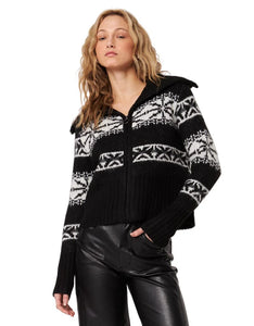 Maxim zip-up cardigan - blackcomb