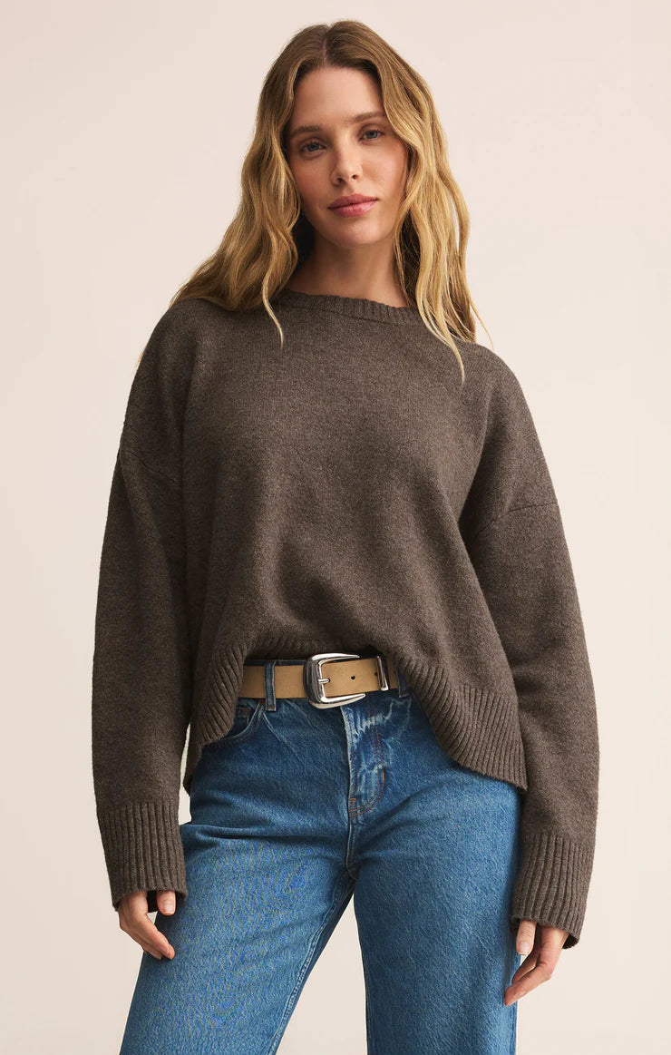 Cirrus cozy sweater - burnt ash heather