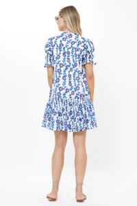 Smocked drop mini - toscana blue