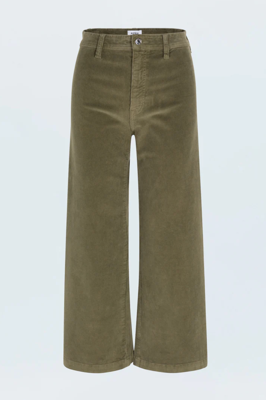 Penny crop high rise wide leg pant - sequoia