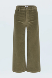 Penny crop high rise wide leg pant - sequoia